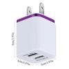 Double Phone Charger USB Wall Charger With Smart Charging Dual Charger Block Cell Phone Wall Chargers Portable & Safe For Phone