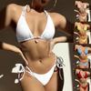 Sexy Tie-Up Bikini Swimsuit for Women - Perfect for Beach Vacations