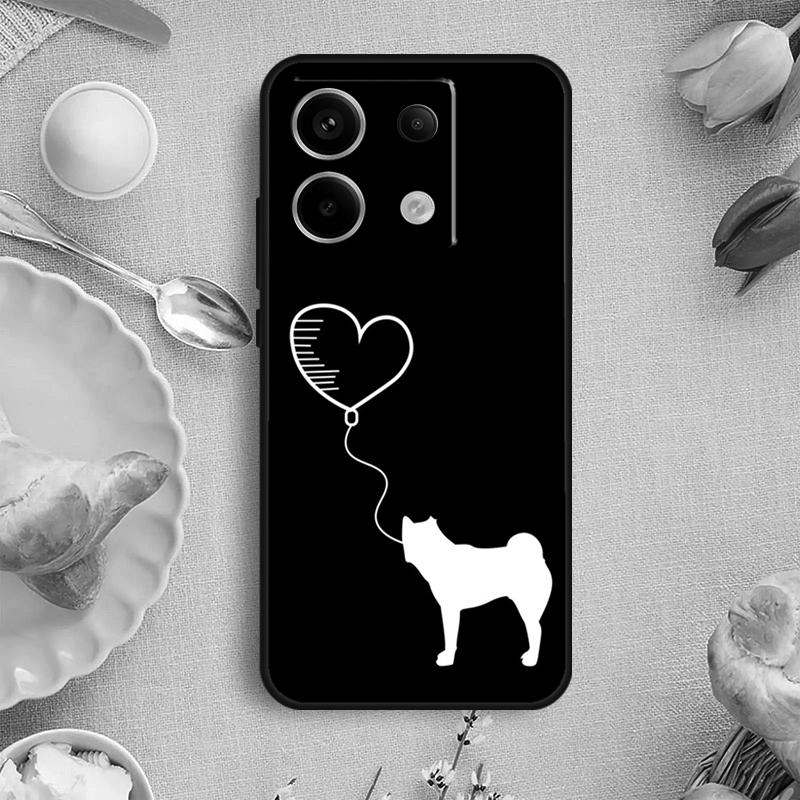 Animal Cute Dog Akita Phone Case For Redmi Note 13 9 10 11 12 Pro Plus 10S 11S 12S Redmi 12 9C 10C 12C 13C Cover