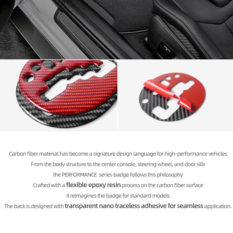 Center Console Gear Shift Trim Cover Sticker For Suzuki Swift 2005-2016 Real Carbon Fiber Car Interior Tuning Decor Accessories