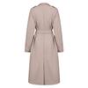 Women's Fashion Warm Winter Long Sleeve Solid V-neck Bandage Wool Coat