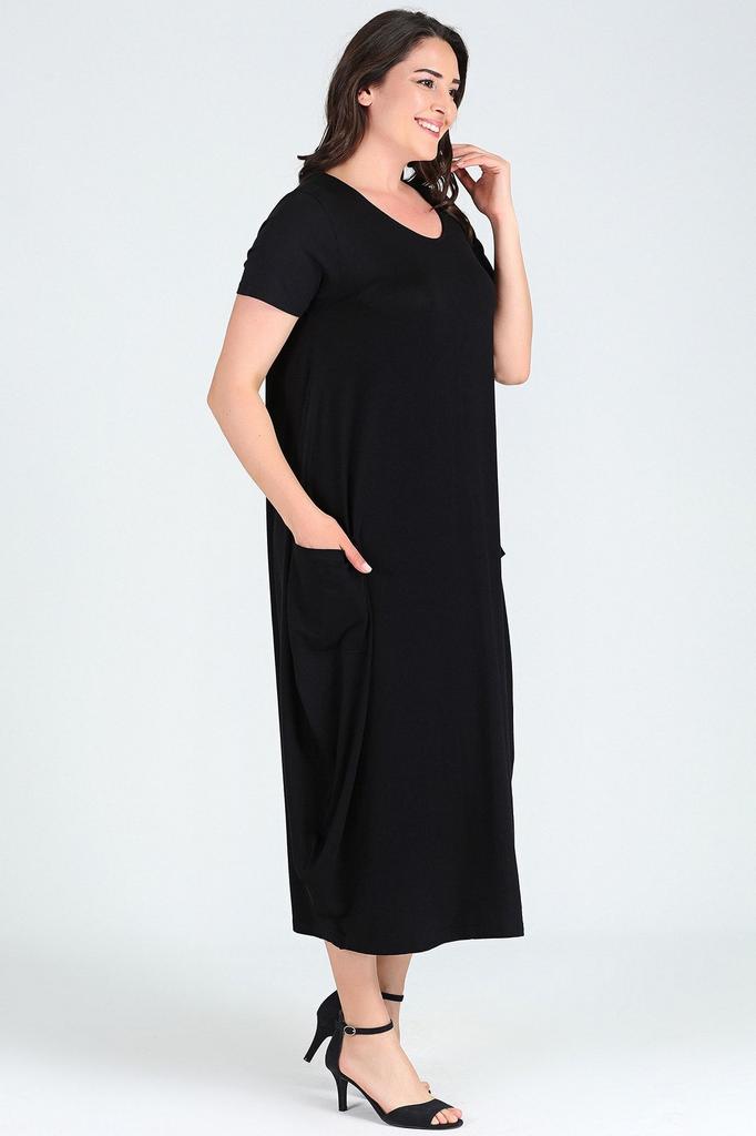 Женское платье большого размера Платье Jumbo с короткими рукавами