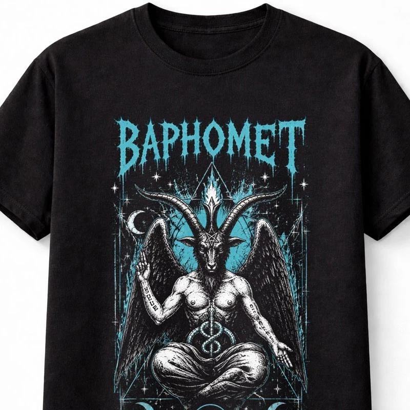 Baphomet As Above So Below Occult Gothic Symbolism Unisex TShirt