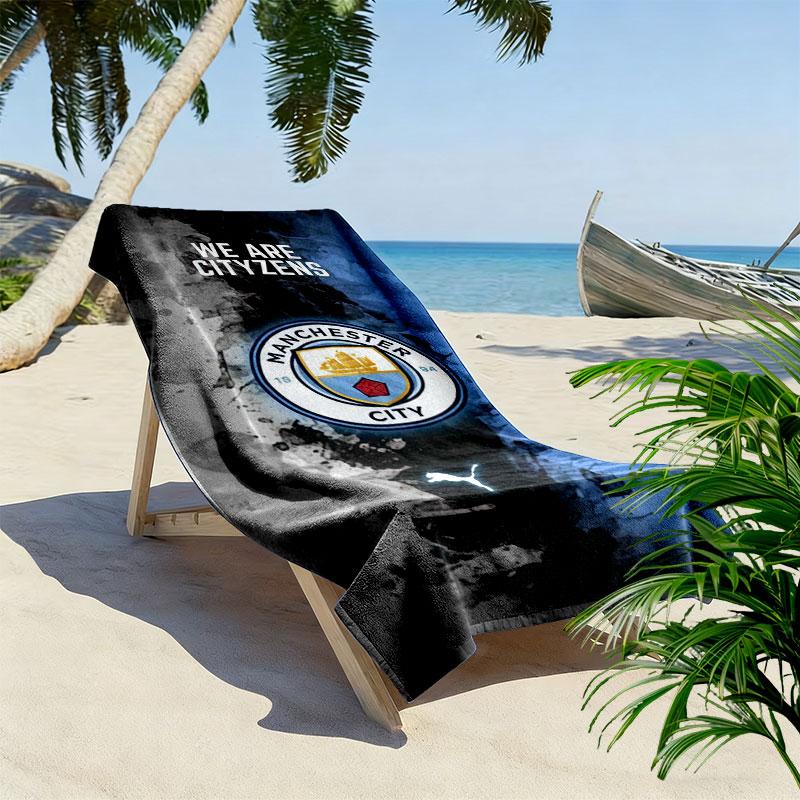 The Blues poster Print Beach Towel, Large Soft Quick Dry Towel for Beach Camping Swimming