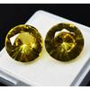 Natural Yellow Color Sapphire   20 Ct Round Cut Pair Loose Gemstone