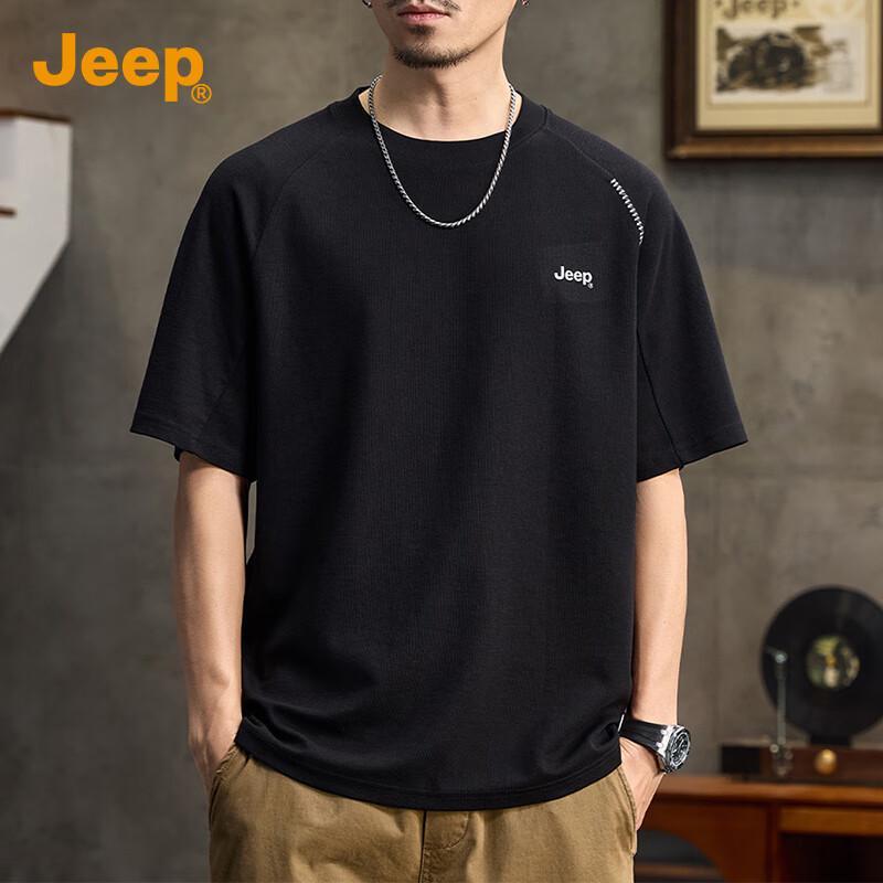 Jeep Мужская повседневная футболка с круглым вырезом и коротким рукавом