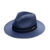 Panama Straw Hat Unisex Top Hat Fedora Hat Big Head Size Sunshade Adjustable Elegant Gentleman Versatile Style