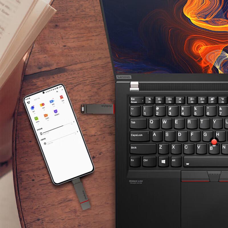Lenovo Твердотельный USB-накопитель Thinkplus TU200 Pro с двумя интерфейсами
