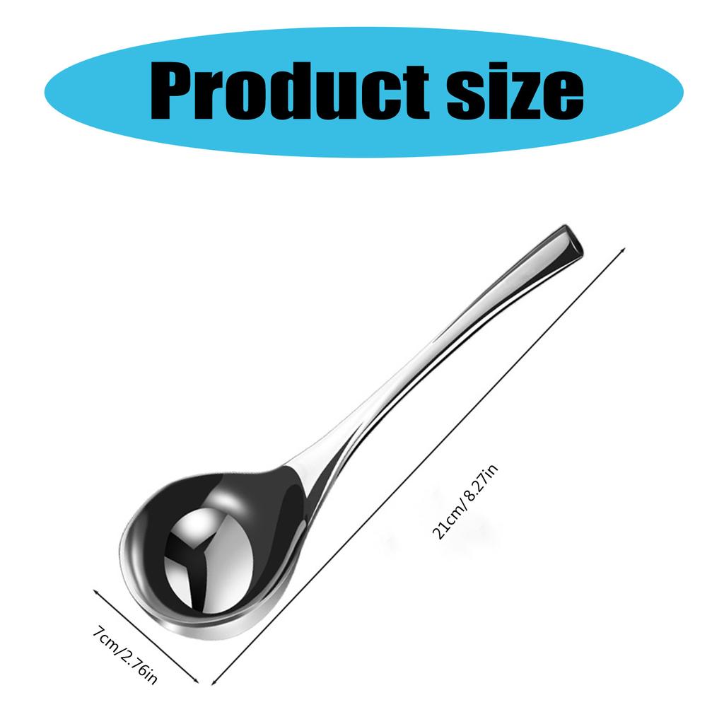 Large Capacity Serving Spoon Functional Stainless Steel Large Soup Spoon for Cooking and Serving In Hotels