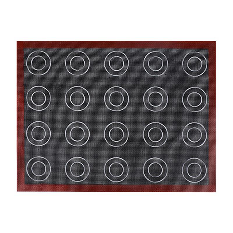 1 шт. Силиконовый антипригарный коврик для выпечки 40x30 см с двусторонней печатью для выпечки макарон и кондитерских изделий