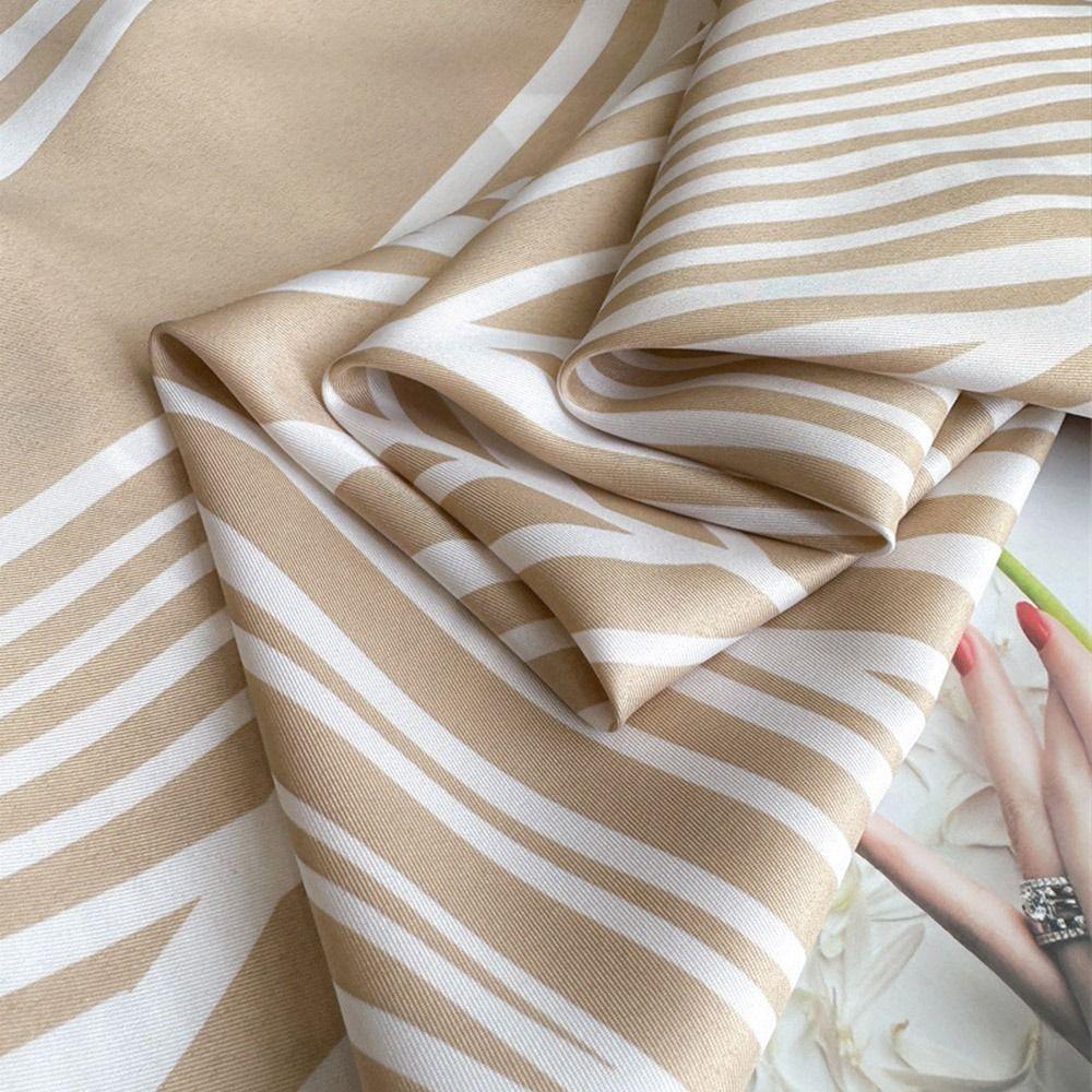 New Design Women's Scarf Elegant Women Shawl 90*90cm Striped Silk Scarf  Hijab