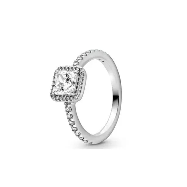 925 Silver Rings Stackable Infinite Heart Flower Crown Trinkets For Women Original Wedding Ring Jewelry Gift