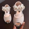 Girls Rhinestone Flower Shoes Low Heel Flower Wedding Party Dress Pump Shoes Princess Shoes Kids Toddler Shoes