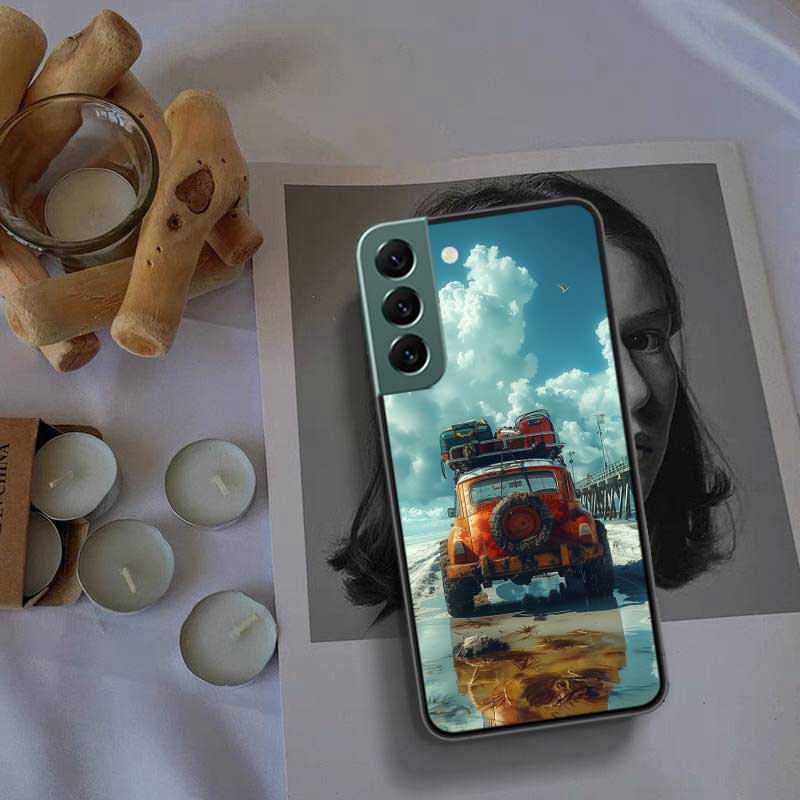 Off Road Vehicle Tourism Scenery Phone Case For Samsung Galaxy S22 S25 Ultra S21 S10 Plus S26 Edge S20 S23 S24 FE Cover Sili