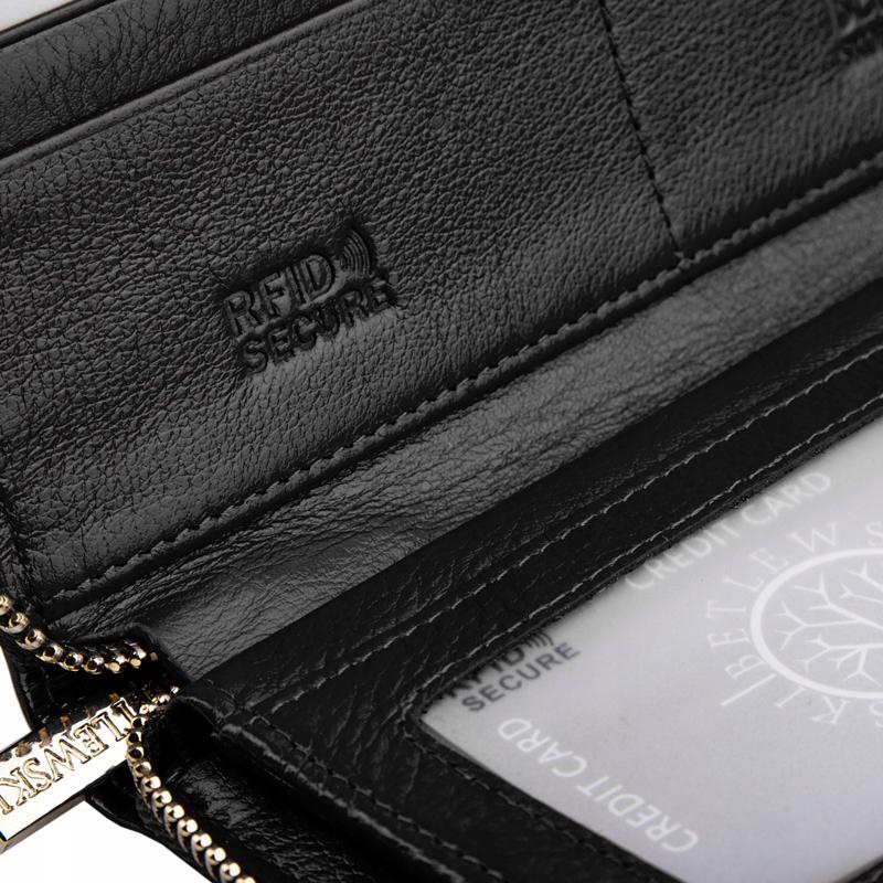 ZBPD-BS-5297 BLACK ROYAL Women' Wallet + CERTIFICATE