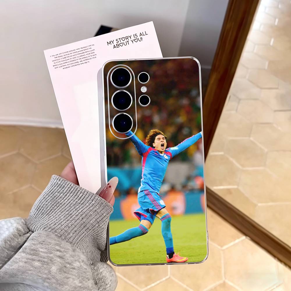 Чехол для телефона G-Guillermo Ochoa для Samsung S25, S24, S21, S22, S23, S30, Ultra, S20, Plus, Fe, Note, 10, 9, 5G Прозрачный чехол