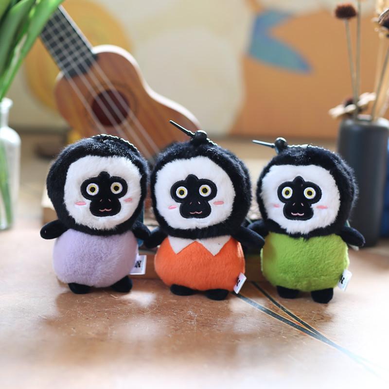 Cute Cute White-faced Monkey Pendant Plush Toy Doll Little Monkey Bag Hanging Ornament Keychain Doll Doll