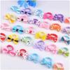 10 Pcs of Candy Colored Rubber Bands Children's Bow Hair Rings New Colored Non Damaging Hair Headbands Girl Tie Hair Towel Rings