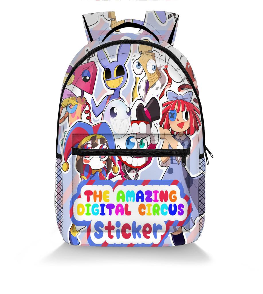 2024 3D Cyber Circus School Backpack for Teen Boys Students the Amazing Digital Circus School Bag