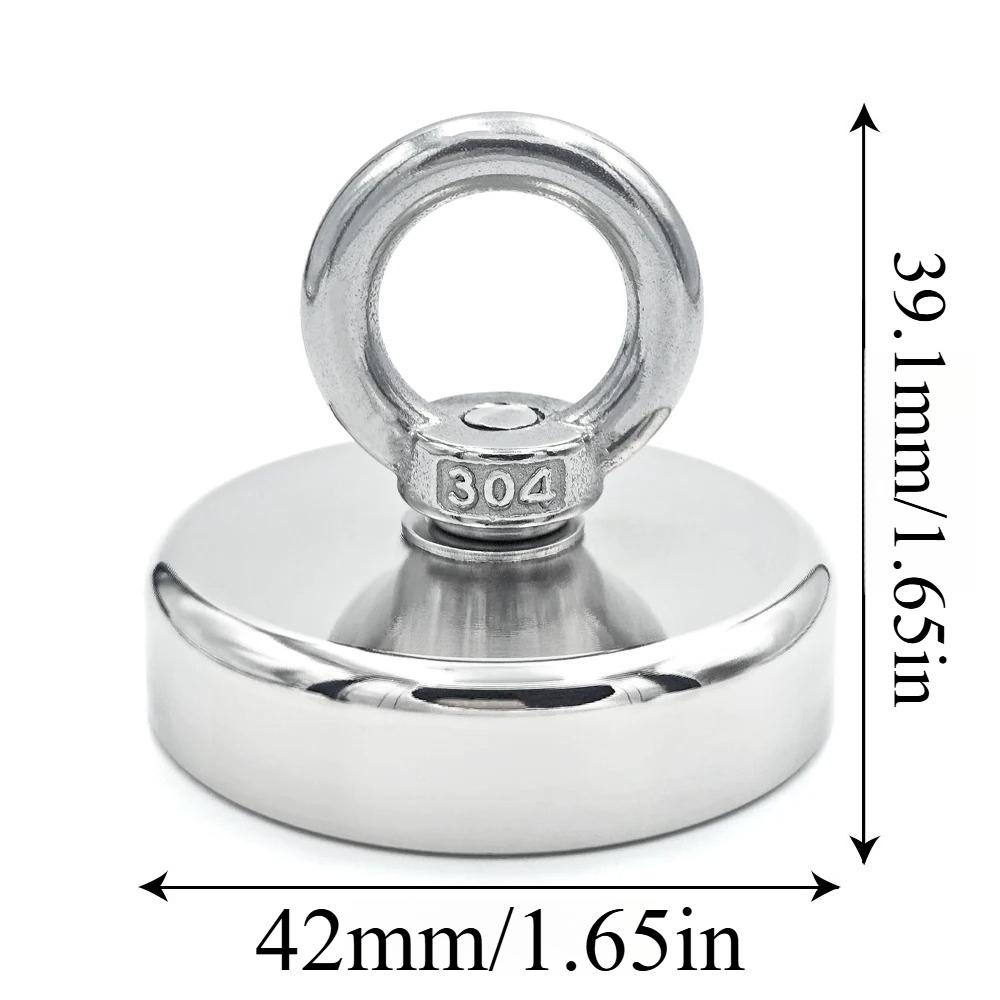 J16/20/25/32/36/42 Magnetic Fishing Hooks Ideal for Outdoor Activities, Rescue Operation, Machinery Components