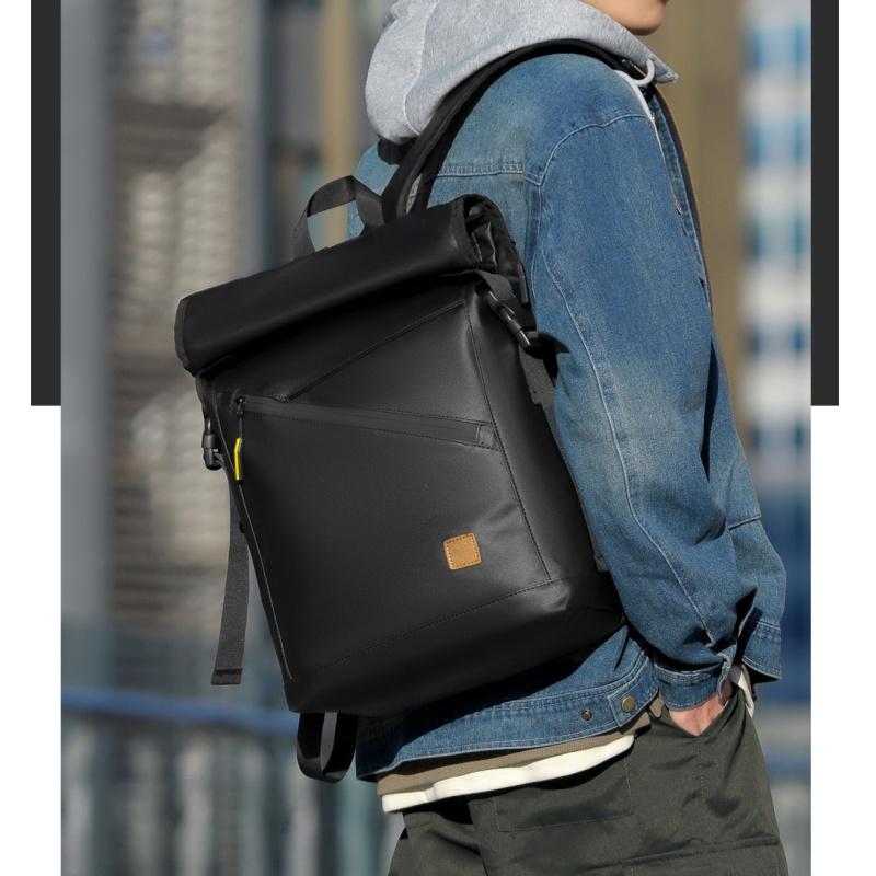 WEIXIER Весна Новая Мода Мужские Деловые Рюкзаки PU Водонепроницаемый Износостойкий Большой Вместимости Рюкзак Верхний Расширяемый Дорожная Сумка для Компьютера для Мужчин