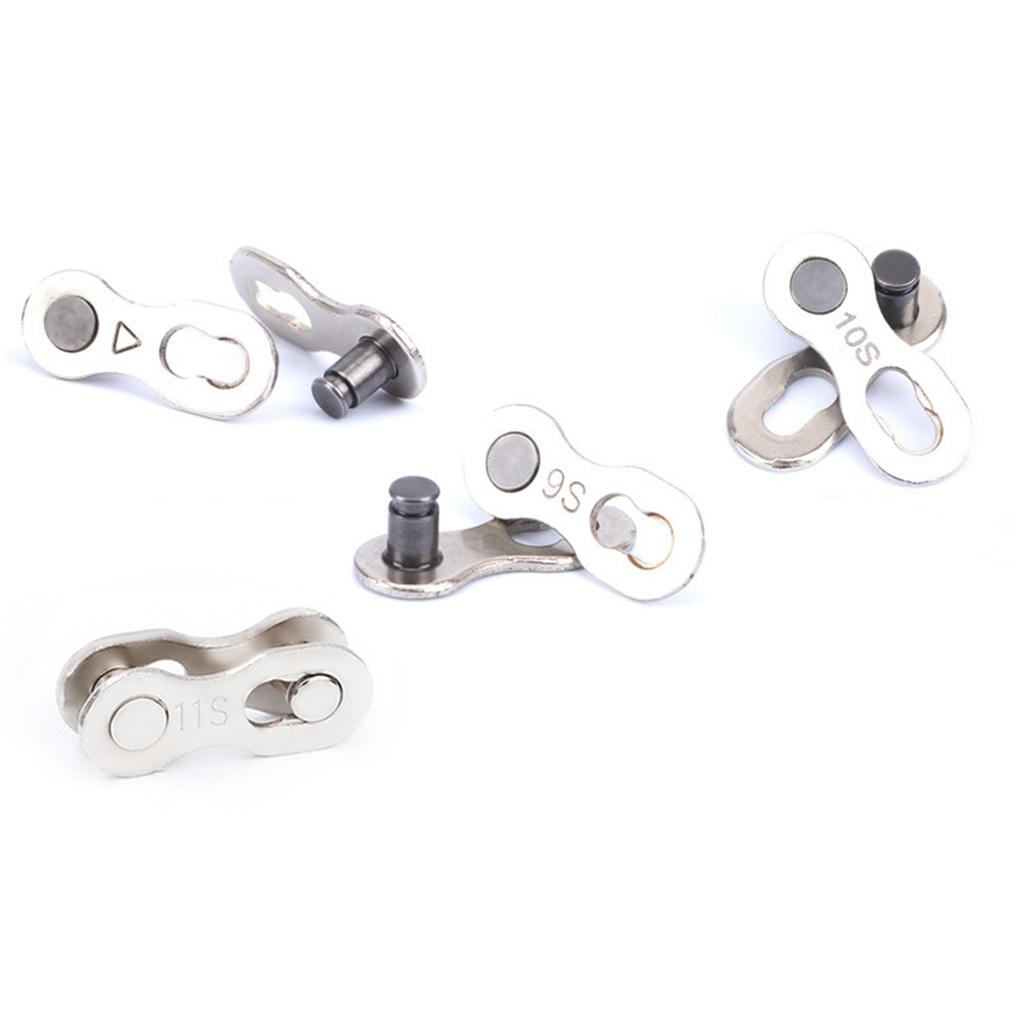 1Pair Bicycles Chain Quick Link Connector Joints Road Bike Chain Missing Quick Button Connect for 6/7/8/9/10/11/12 Speed