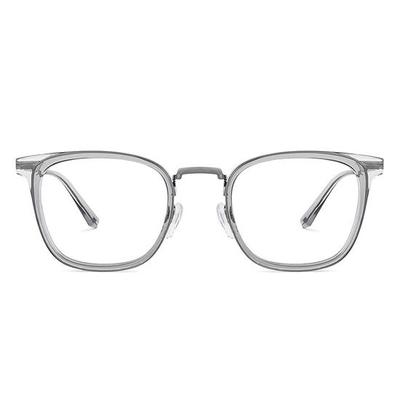 LENSKART BLU | Компьютерные очки Bluecut и Antiglare | Игровые очки | Серые, квадратной формы, с полной оправой | Для мужчин и женщин | Средние | LB E13529