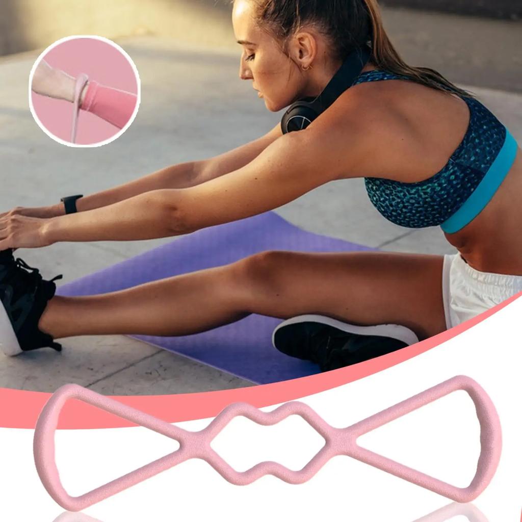 Эспандеры для упражнений на спину Эспандер-восьмерка для упражнений на спину Наращивание мышц Нескользящее оборудование Тяговый трос для тренажерного зала Пилатес