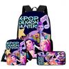 Kpop Охотники на ведьм, Цифровая печать, Вместительные, износостойкие и снижающие нагрузку детские школьные сумки, Рюкзаки для начальной школы