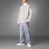 adidas Мужская спортивная куртка Originals в полоску с логотипом и полумолнией Верхняя одежда жемчужно-серая HM2340