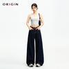 Джинсы ORIGIN женские с высокой талией и широкими штанинами