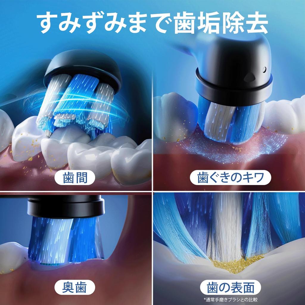 Braun Электрическая зубная щетка Oral-B [Идеальный выбор для начинающих пользователей электрических зубных щеток] iO2 iOS21D90BK Черная Водонепроницаемая, №1 по рекомендации стоматологов B