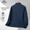 LAOYECHE Men's Autumn/Winter Stand Collar Fleece Jacket