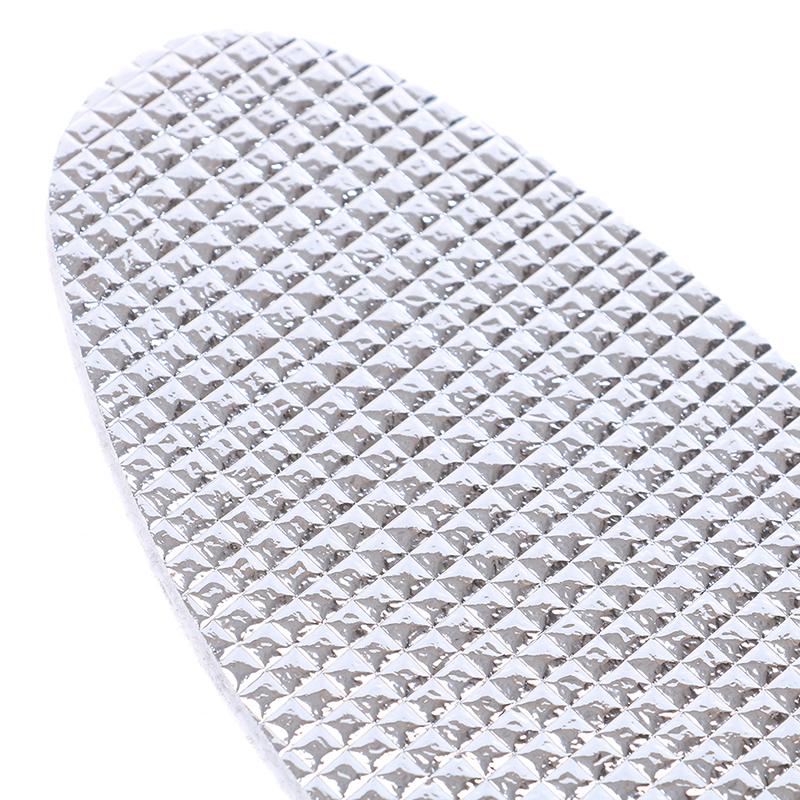 1 пара стельок из алюминиевой фольги, зимние теплые летние прохладные шерстяные подушечки для обуви, вставные подошвы