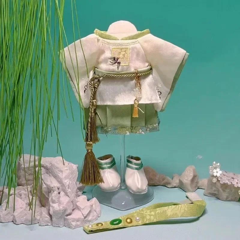 20 см Оригинальная Симпатичная Ретро Одежда Хлопковая Кукла Игрушка Сделай Сам Наряди Головной Убор Пальто Брюки Обувь Драгоценный Камень Реквизит Аксессуары для Кукол