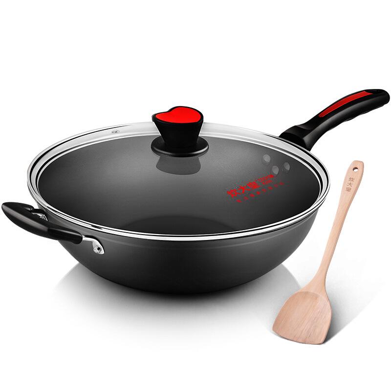 Сковорода Cooking King 32 см с антипригарным покрытием и бездымным покрытием для газовых и индукционных плит