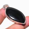 Silversheen Obsidian Gemstone 925 Sterling Silver Jewelry Pendant 2.21"