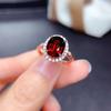 Colorful Gemstone Rings Imitation Natural Topaz Amethyst Citrine Peridot Garnet Open Rings for Girls