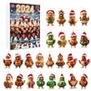 Home Decor 2024 Holiday Advent Calendar Advent Calendar Collectible 2D Funny Animal Set Commemorative Collectible Home Decor