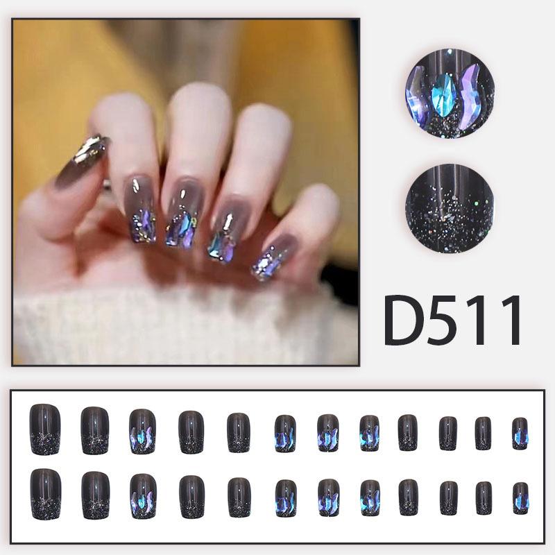 French Sweet Diamond Style Noble Lady, Cute Hot Girl, High-end Light Luxury Style Whitening And Wear-resistant Manicure
