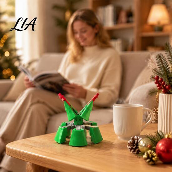Portable Stress Toys Christmas Tree Fidget Toy, 3D Printed Flexible Sensory Decompression Transformation Figurine for Desk Decor, Relief Gift