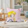 Sailor Moon Sailor Jupiter Anime Plush Pillow Cover Soft Short Plush Cushion Cover For Sofa Bedroom Home Decor Gift Decoration
