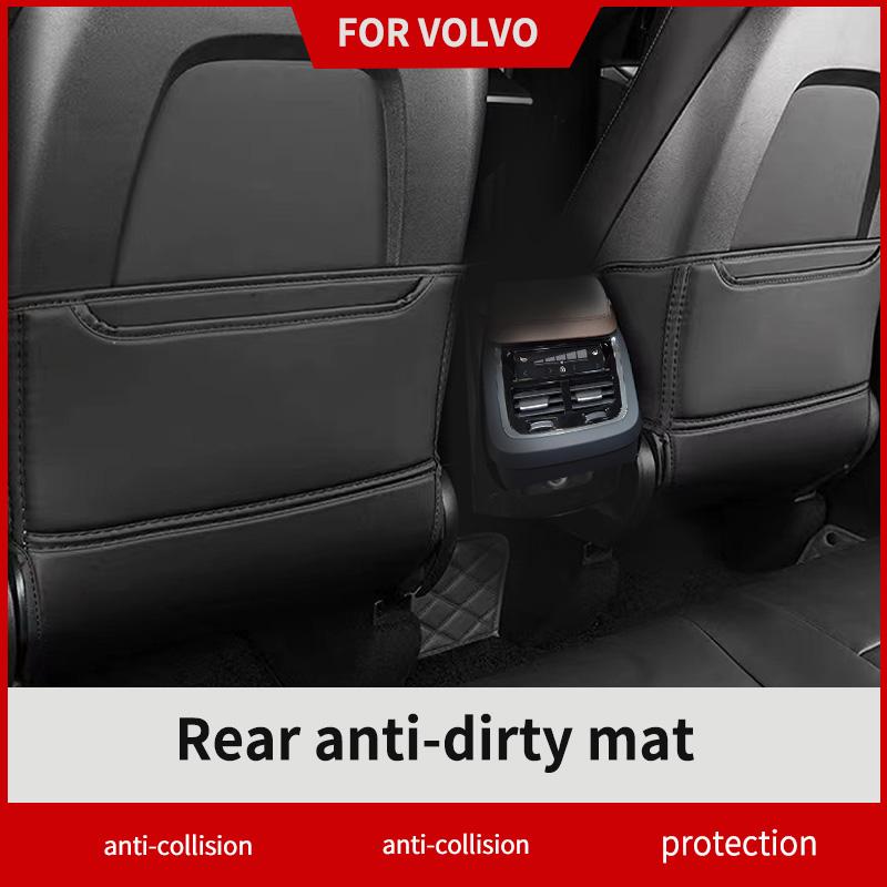 Для volvo xc90 xc60 s90 v90 s60v60CC спинка сиденья автомобиля анти-ударная накладка протектор интерьер ребенок анти-грязный кожаный стиль