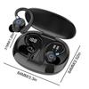 Open‑Ear Clip‑on Wireless Earbuds Bluetooth 5.4 Sport Headphones, 12mm Driver HiFi Stereo Sound, Digital Power Display for Running Workout