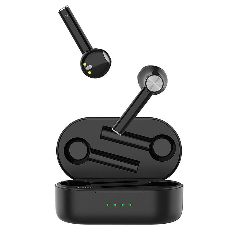 INSMA Airbuds 2 TWS Bluetooth V5.0 Наушники с настоящей беспроводной зарядкой и двойным микрофоном с шумоподавлением Hi-Fi бас-гарнитура с управлением по щелчку