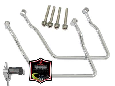 GUDAVO Багажная скоба Боковая кофра Стальная опорная дуга для Harley Davidson Kawasaki Vulcan VN 2000 VN Yamaha XVS 1100 XVZ 1300 Yamaha, Softail, /