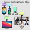 Portable RGB Selfie Light 3100mAh Rechargeable Phone Clip LED Fill Light for Live Broadcast YouTube Vlog Photography Video