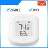 Tuya Smart WiFi/Zigbee Temperature and Humidity Sensor Indoor Hygrometer Thermometer with LCD Display Support Alexa Google Home