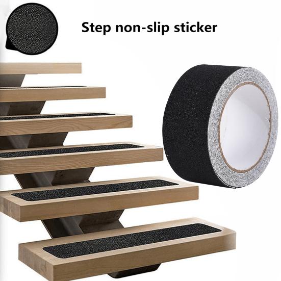 1 Roll Non-slip Tape Waterproof Durable Wear-resistant High Friction Stair Steps Adhesive Tape for Outdoor Indoor