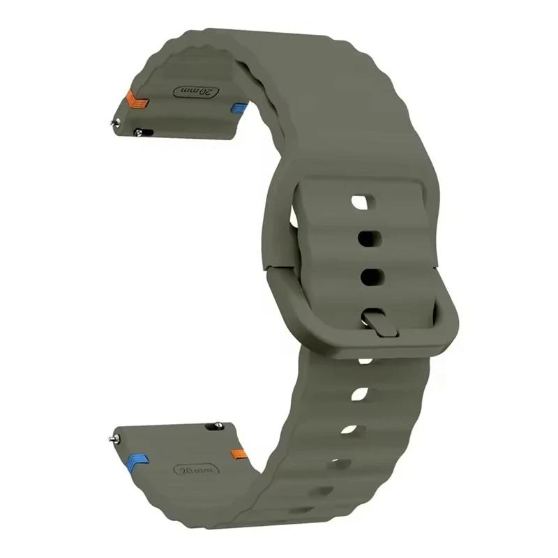 Силиконовый ремешок 22 мм 20 мм для Samsung Galaxy Watch 7 6 5 4 44 мм 40 мм 6 Classic Active 2 Спортивный браслет для Huawei GT Watch Band